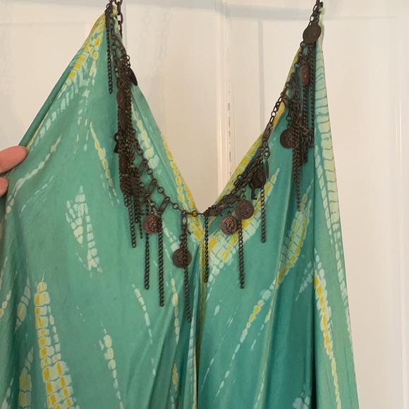 Sexy Silk Halter Dress with chain - Picture 2 of 7